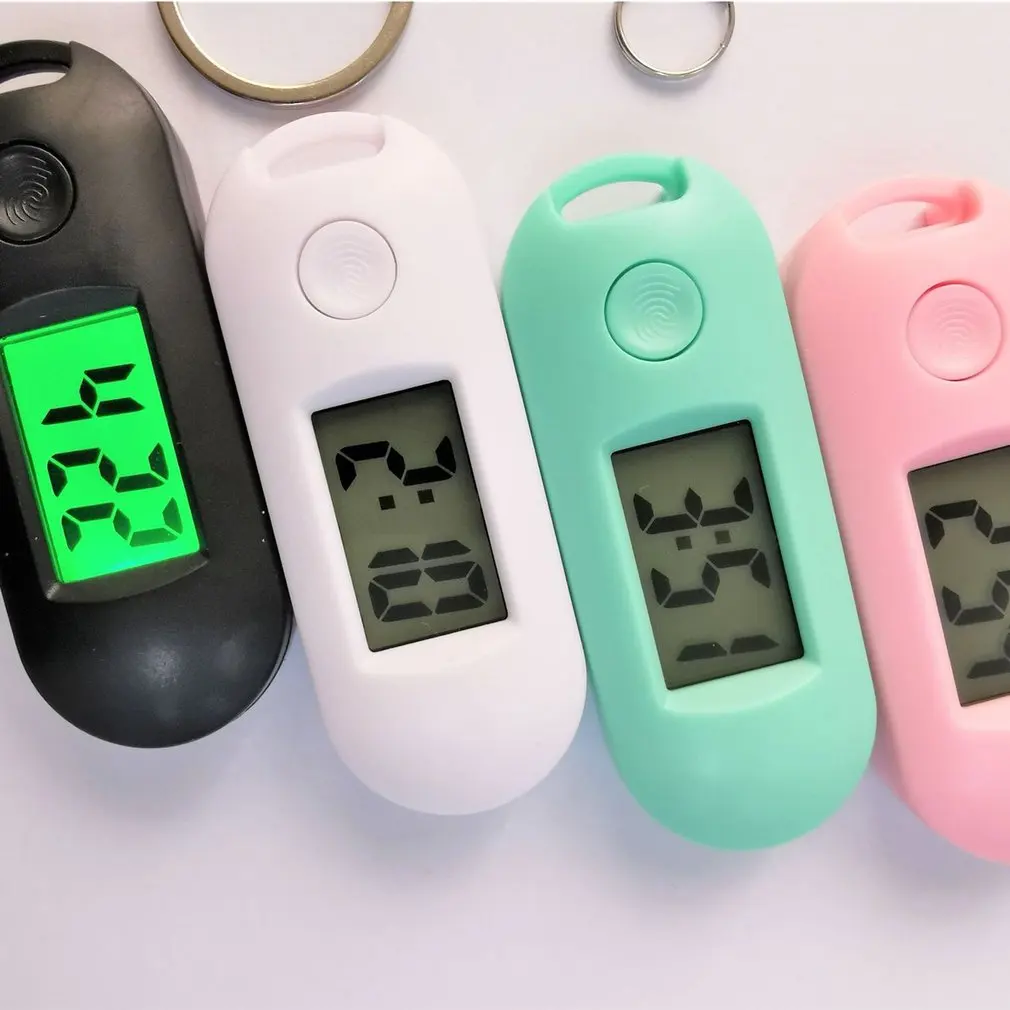Student Keychain Watch Digital Electronic Watch Quiet Test Pocket Watch High Light Transmission Glass Pocket Watch