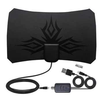 

HDTV Antenna 4K Digital Indoor Amplified 25Dbi Aerial HD1080P DVBT2 Free View TV Local Channels Broadcast