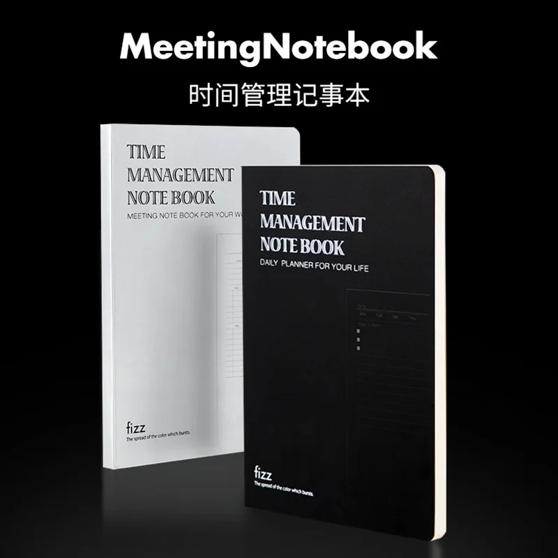 

Time Management Efficiency Notebook Office Agenda 2019 2020 Schedule Planner Notebook Black Diary Journal Memos Bullet Journal