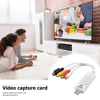 

ALLOYSEED Portable USB 2.0 Video Audio Capture Card VHS to DVD Adapter Video Capture Converte For Win/10/8/7 Mac IOS