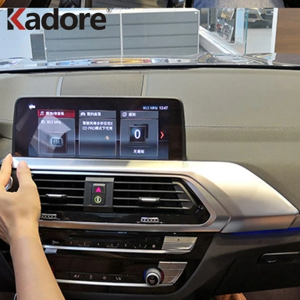 Для BMW X3 X4 2018 2019 панель управления из углеродного волокна крышка отделка