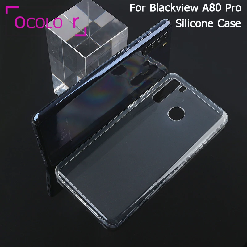 

ocolor For Blackview A80 Pro Silicone Case Soft Back Cover Protective TPU Case For Blackview A80 Pro Mobile Phone Accessories