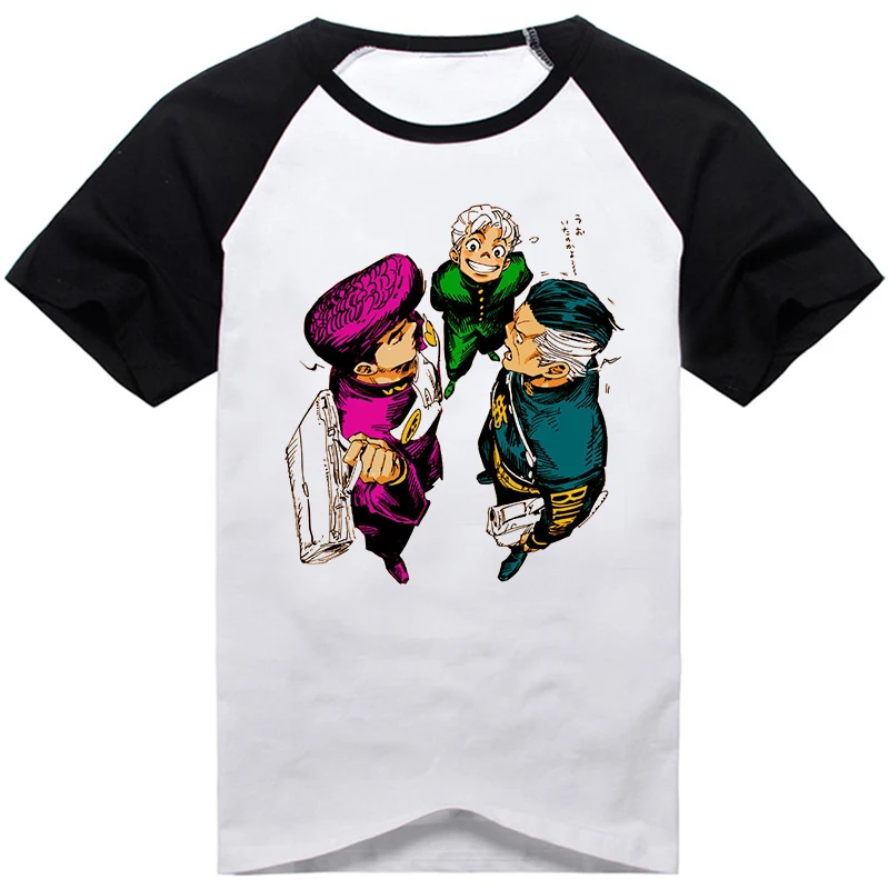 Аниме Необычные Приключения JoJo's Higashikata Josuke jorno Giovanna Бруно букциарати, модная футболка с принтом, Повседневная футболка с коротким рукавом - Цвет: 13
