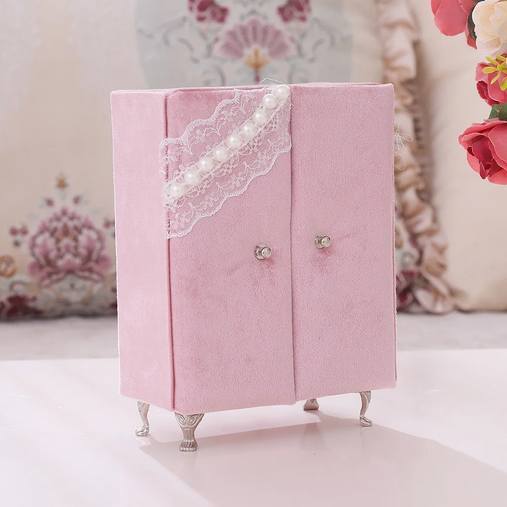 Бархатный шкаф дизайн ювелирных изделий хранения ожерелье с бусинами-кубиками органайзер для сережек случае