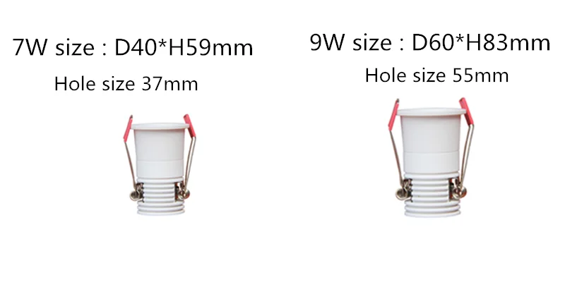 Circular Anti Glare Dimmable COB LED Downlights 7W/9W LED Ceiling Spot Lights Warm Cold White Background Lamps Indoor Lighting