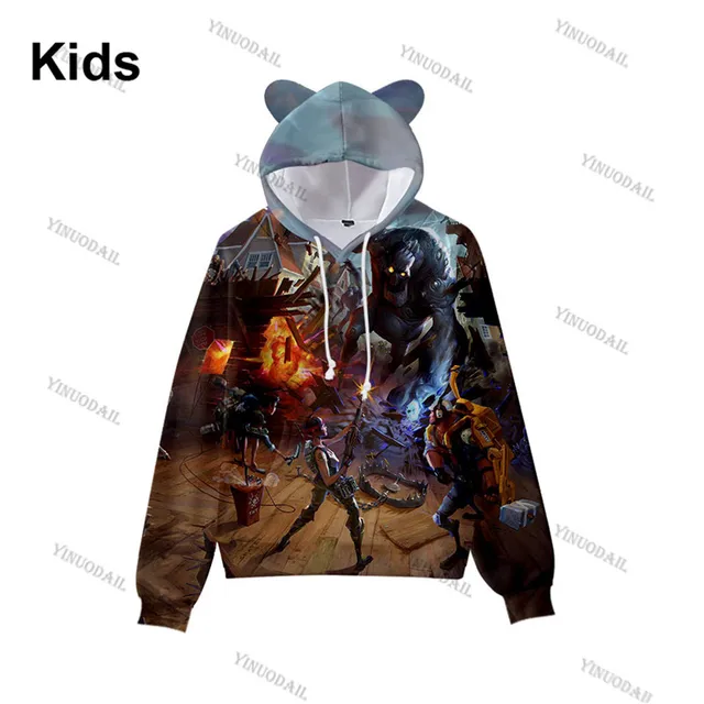 battle cats hoodie with ears