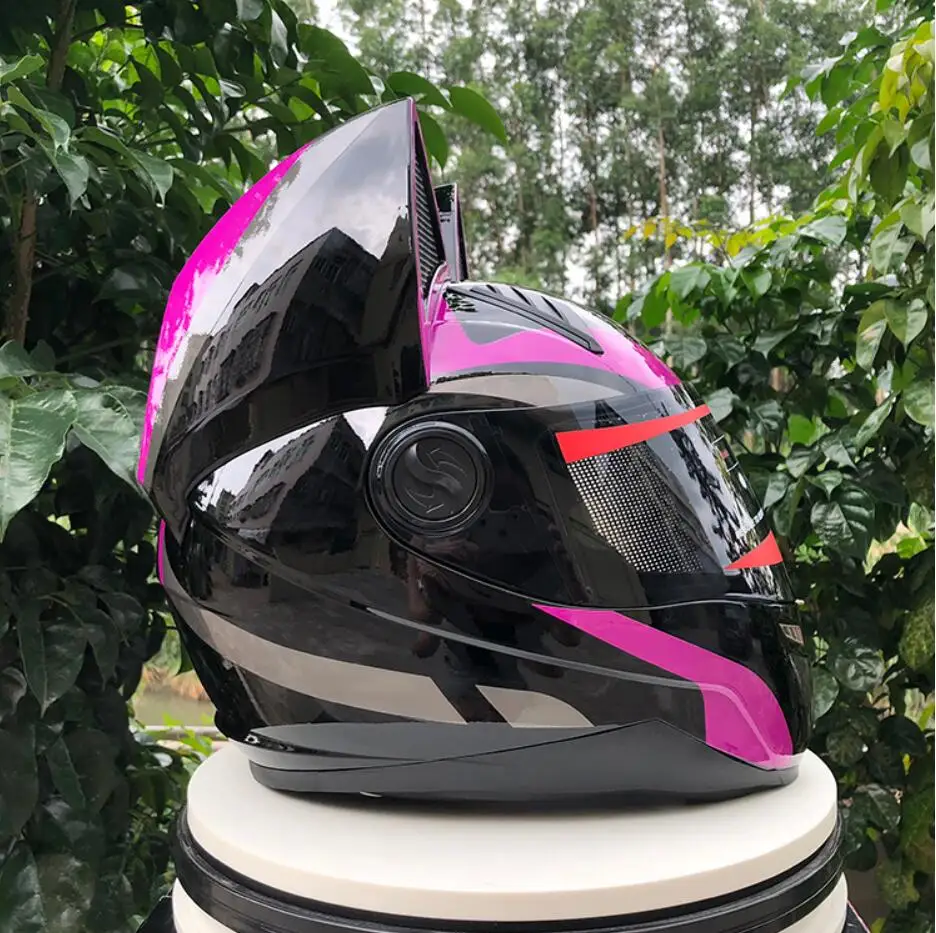 NITRINOS анфас мотоциклетный шлем персональный шлем в виде кошачьей головы модный мотоциклетный шлем Moto Capacete M/L/XL/XXL