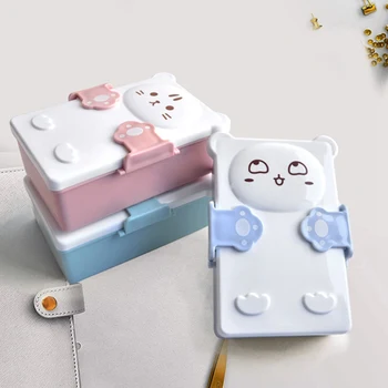 

Cute Cartoon Lunch Box Food Container Storage Box Portable Kids Love Lunch Box 900ml Student Children's Plastic Lunch Box