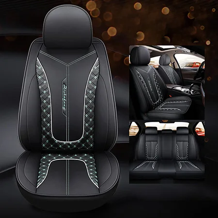 Передний+ задний кожаный чехол для сидения автомобиля 5 мест для Infiniti FX35 FX37 FX45 G35 G37 G25 EX25 EX35 EX37 M35 M25 Q50 Q50L Q70L QX30 QX70 - Название цвета: Color 7