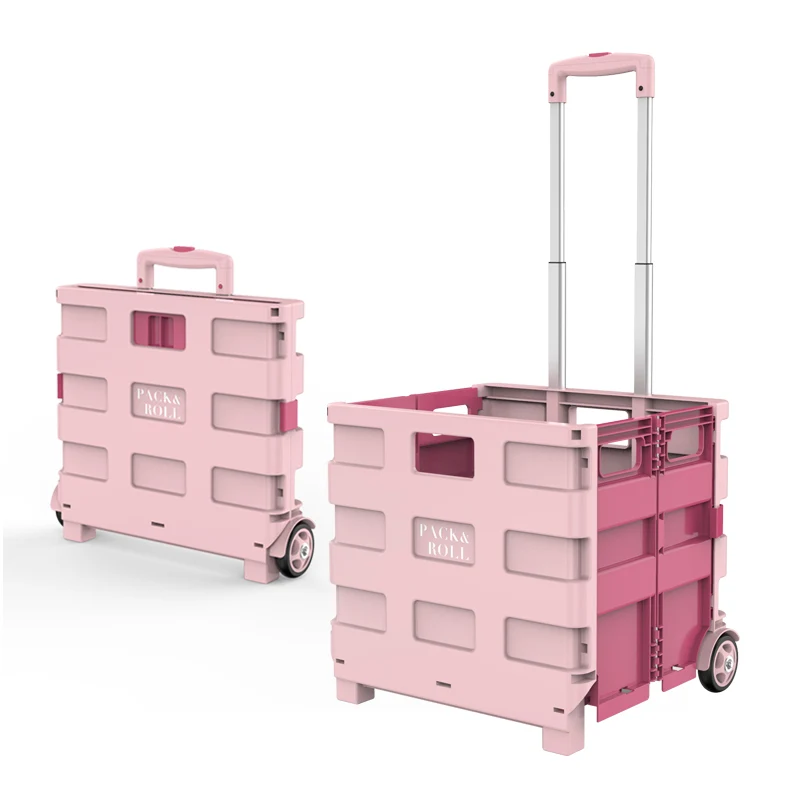  Small Helper Portable Shopping Cart Trolley Supermarket Shopping Cart Small Cart Folding Storage Ho