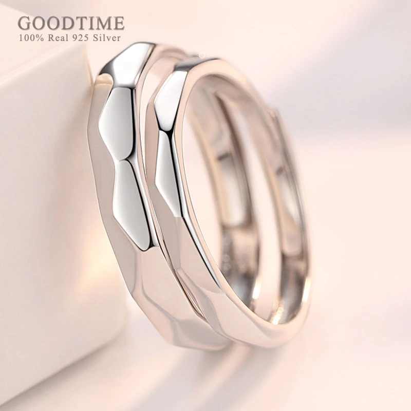 연인을 위한 진짜 , 결혼 커플 반지, 발렌타인 선물, 레코드 레터 밴드, 패션 100%