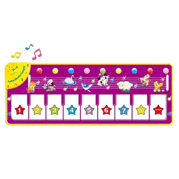 

Kuulee Environmentally Protective Children Multi-function Music Game Carpet Toys Educational Flash Animal Music Blanket