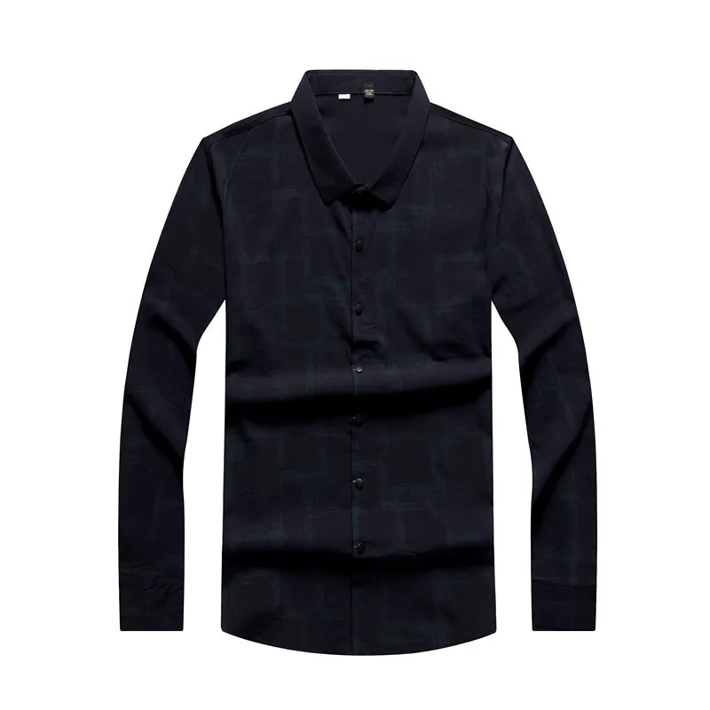 

Autumn Men Long Sleeve Shirt Loose Leisure Shirt Trend Leisure Business Printing Big Size Youth Inch Shirt