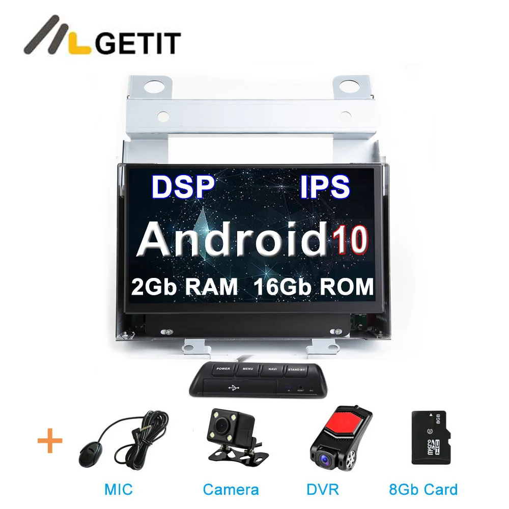 DSP ips Android 10 автомобильный DVD Мультимедиа Радио gps стерео для Land Rover freelander 2 2007-2012 радио gps стерео - Цвет: 2G - CAMERA-DVR-SD