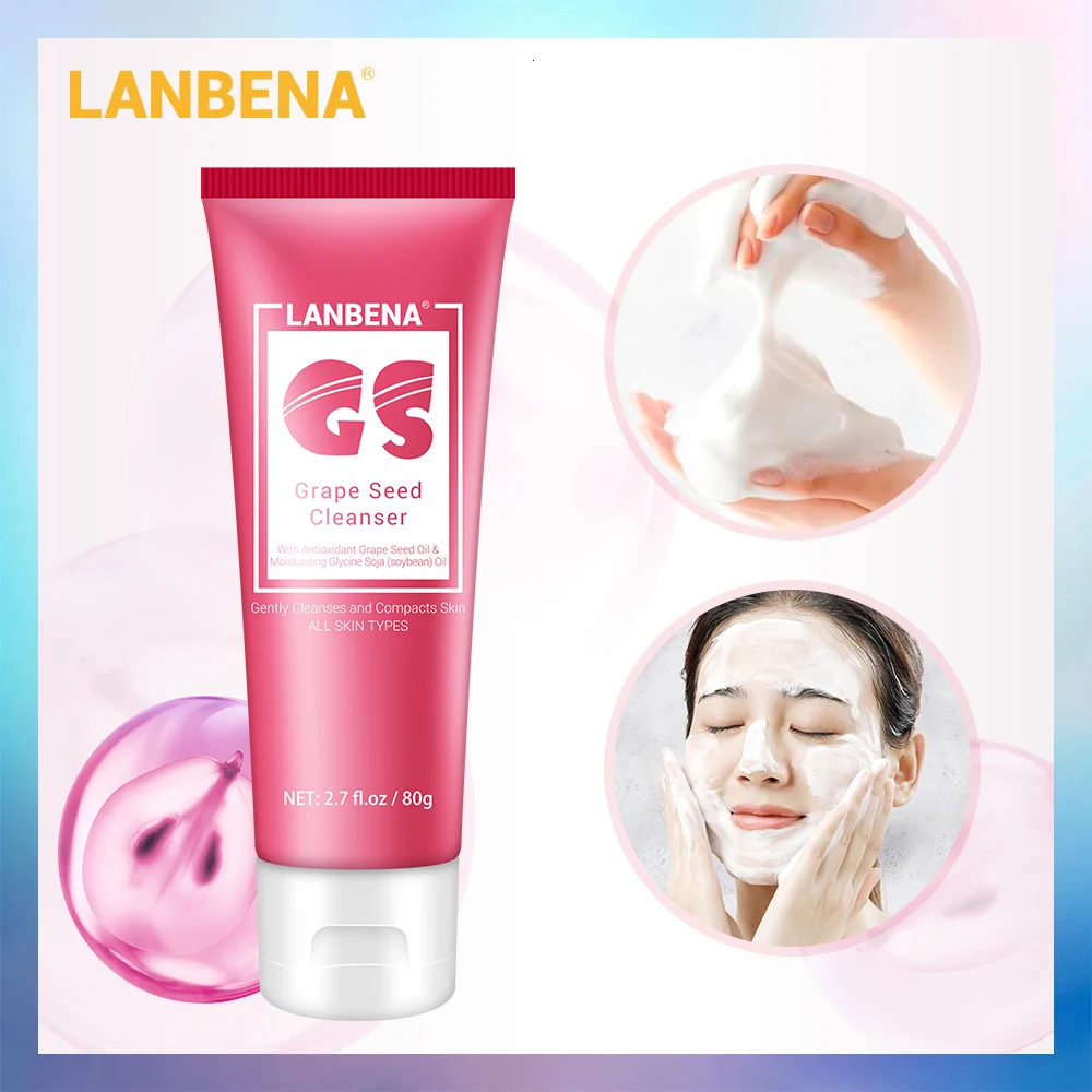 

LANBENA Cleanser Vitamin E Facial Foam Nourishing Deep Cleansing Moisturizing Cleasing Oil Skin Smooth Face Wash