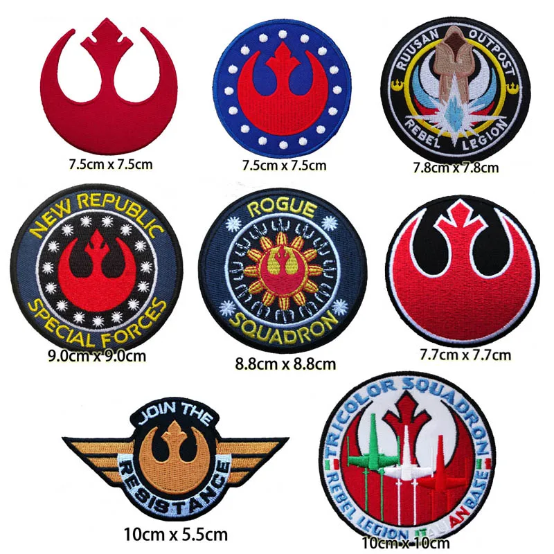 Новая республика Rebel Alliance значок вышитый железный на патч, фильм звездные войны Rebel логотип одежда DIY ткань аксессуары