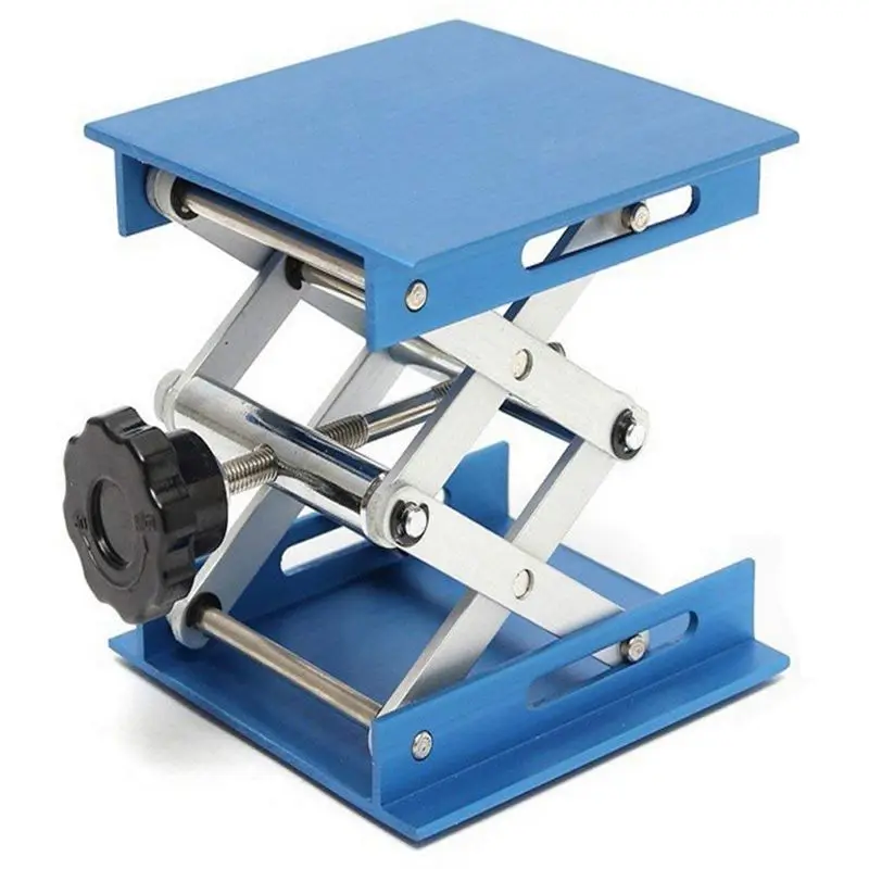 

Aluminum alloy Laboratory Jack Scissor Lift Platform / Foldable Lifting Table Pad Height Control Ideal for Working,physical, che