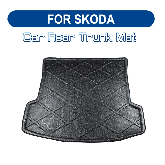 FOR SKODA Octavia Fabia Superb Rapid FABIA YETI Superb KODIAQ Car Rear Trunk  Boot Mat Floor Mats Cargo mat Waterproof - AliExpress