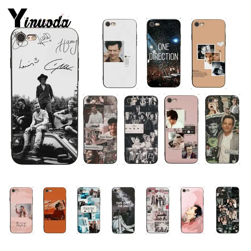 

Yinuoda One Direction Tattoos Harry Styles Pattern TPU Soft Phone Case for iPhone 8 7 6 6S Plus X XS MAX 5 5S SE XR Fundas Capa