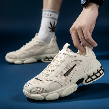 

Vintage handmade shoes Sneakers Outdoor Light Solf Casual Sneaker Man Spring Flats Shoes Zapatillas Hombre Men Sneakers Brand