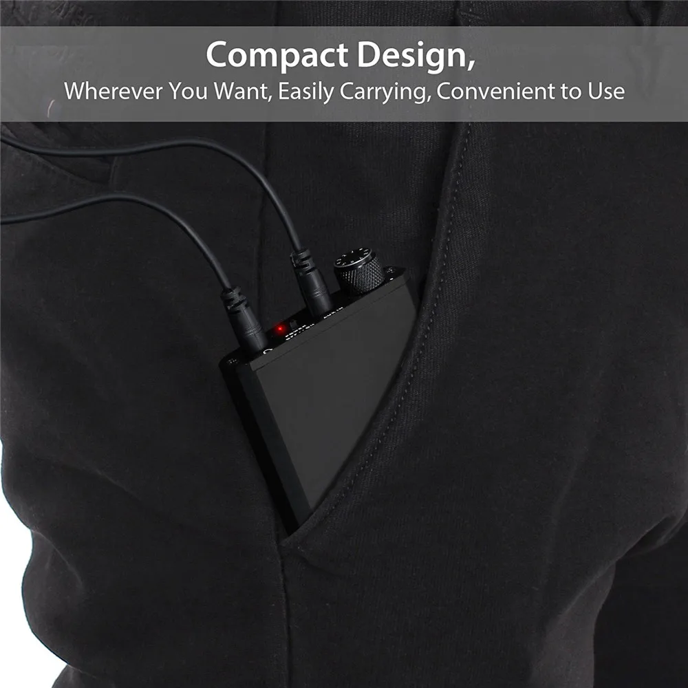 eSYNiC Mini HiFi Headphone Amplifier 3 5mm Aux Interface 2000mAH Aluminum Amp Earphone Out Improve Sound For iPhone Music Player