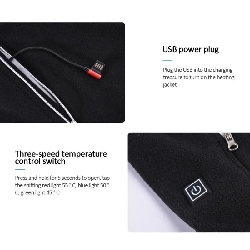 Теплый жилет, зимний, для улицы, USB, инфракрасный, нагревательный жилет, куртка, электрическая одежда для спорта, пешего туризма, скалолазания, лыж, самонагревающийся жилет