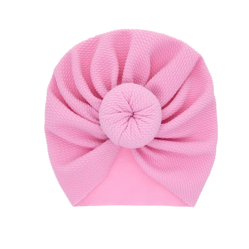 Baby caps Kids girls Donuts hats for toddler Children Turban Beanie Ear Muff Newborn Infant Headwraps 12 Colors KBH14 cute baby accessories