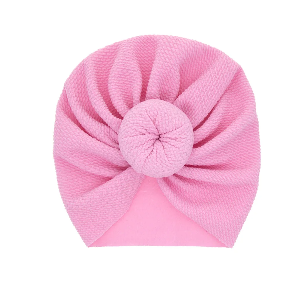 Baby caps Kids girls Donuts hats for toddler Children Turban Beanie Ear Muff Newborn Infant Headwraps 12 Colors KBH14 cute baby accessories Baby Accessories