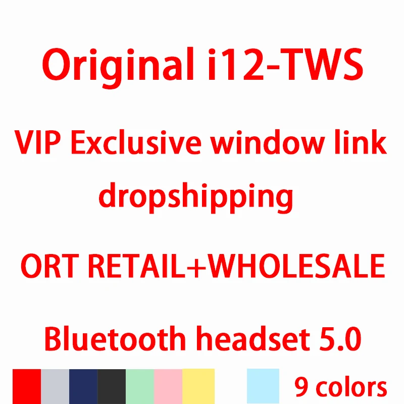 

i12 tws Original Wireless Earphones Bluetooth 5.0 Headphone Headset Pop-up Earbuds Earpiece for xiaomi huawei phone charging box