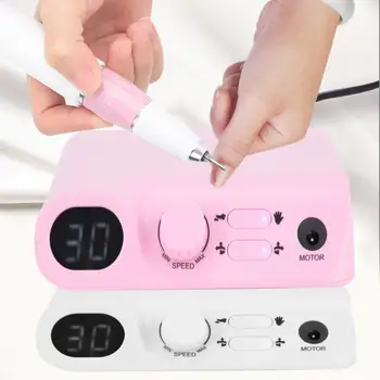 

For Manicure Portable Electric Nail Grinding Polishing Machine LCD Nail Drill Tool Manicure Tools 100-240V Manicure Machine