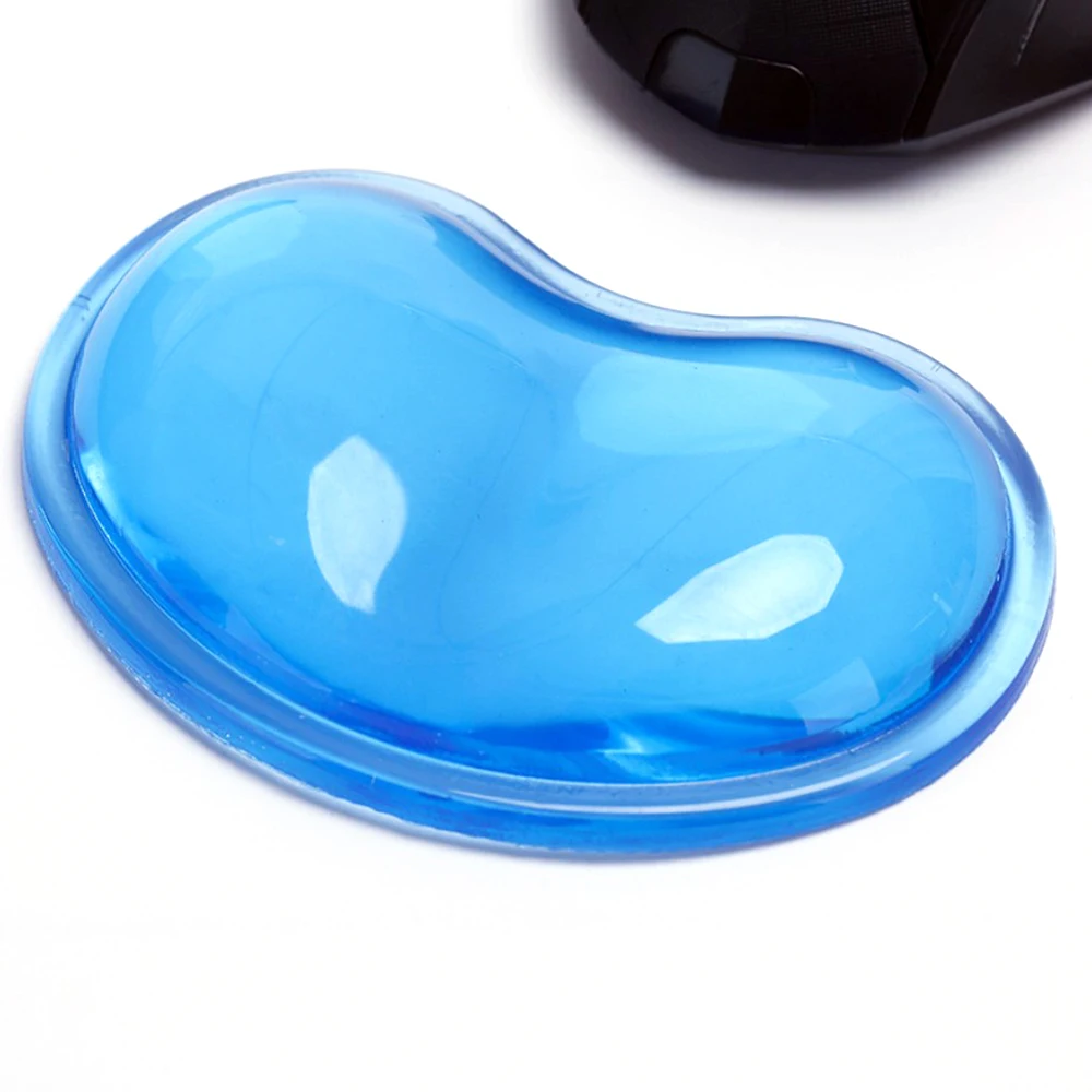 blue Коврик для мыши из мягкого силикагеля, силиконовая подставка для запястья, подушка для рук, 3D, с эффектом памяти, хлопок, для ПК, ноутбука, компьютера, работы, офиса, игровой коврик для мыши - Цвет: blue