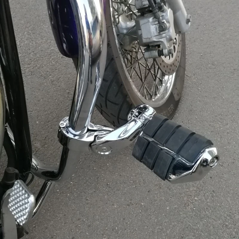 Motorcycle Universal 32mm Adjustable Highway Footrest (2)