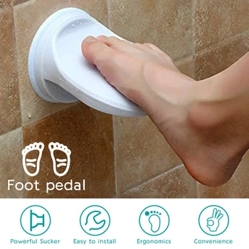 

1PCS Bathroom Shower Foot Rest Non Slip Bath Mats Aid Grip Holder Pedal Step Suction Cup Foot Pedal Wash Feet Bathroom Tool