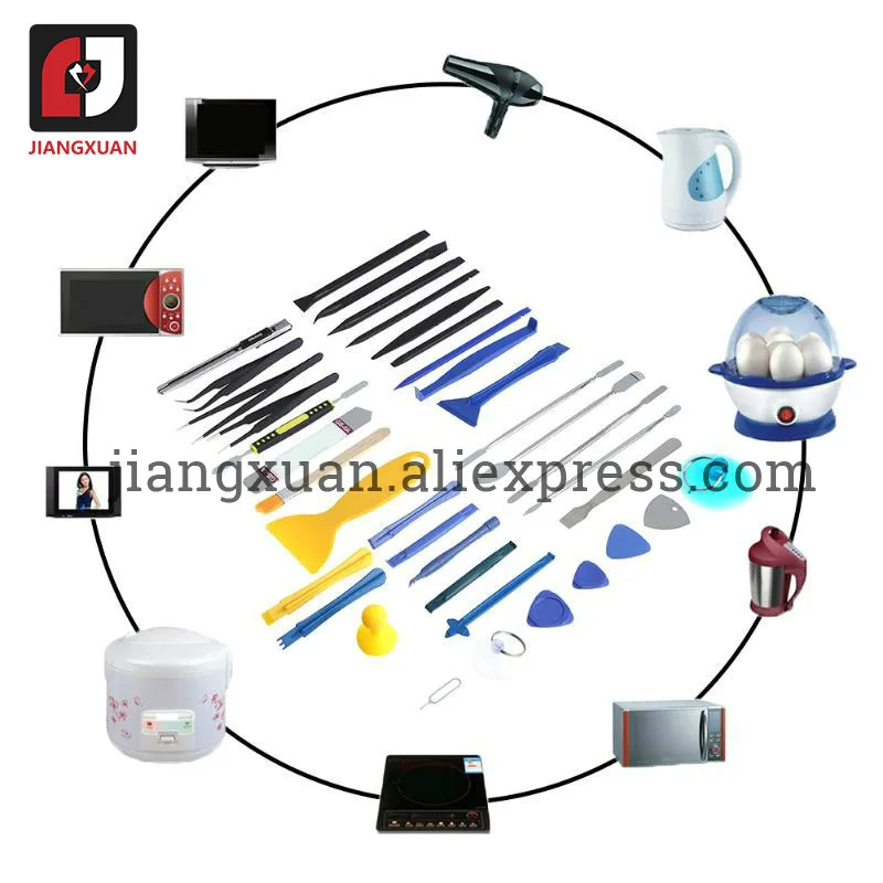 37 in 1 Tools Repairing Kit Hand Tools for Smartphone Notebook Laptop Tablet Watch Disassembly Repair Tool Set 37 in 1 Tools Repairing Kit Hand Tools for Smartphone Notebook Laptop Tablet Watch Disassembly Repair Tool Set