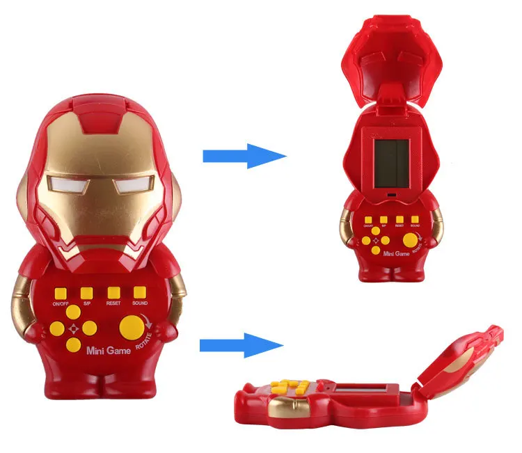 Hot Selling Classic Nostalgic Game Machine for Children Toy Russia Square Cartoon Game Console Handheld Game Console