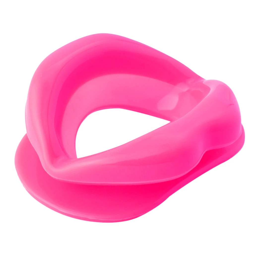 Pink Силиконовый Утяжелитель для лица, резиновый Утяжелитель для рта, против морщин, против старения, Тренировка мышц губный тренажер, растягиватель для лица - Цвет: Pink