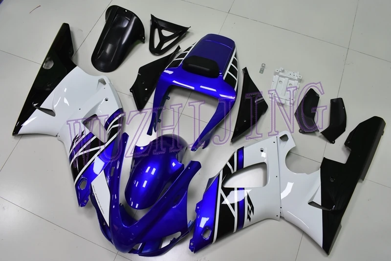Набор для всего тела YZF R1 1998 Обтекатели YZF R1 1999 сине-белый обтекатель для YAMAHA YZFR1 1998-1999