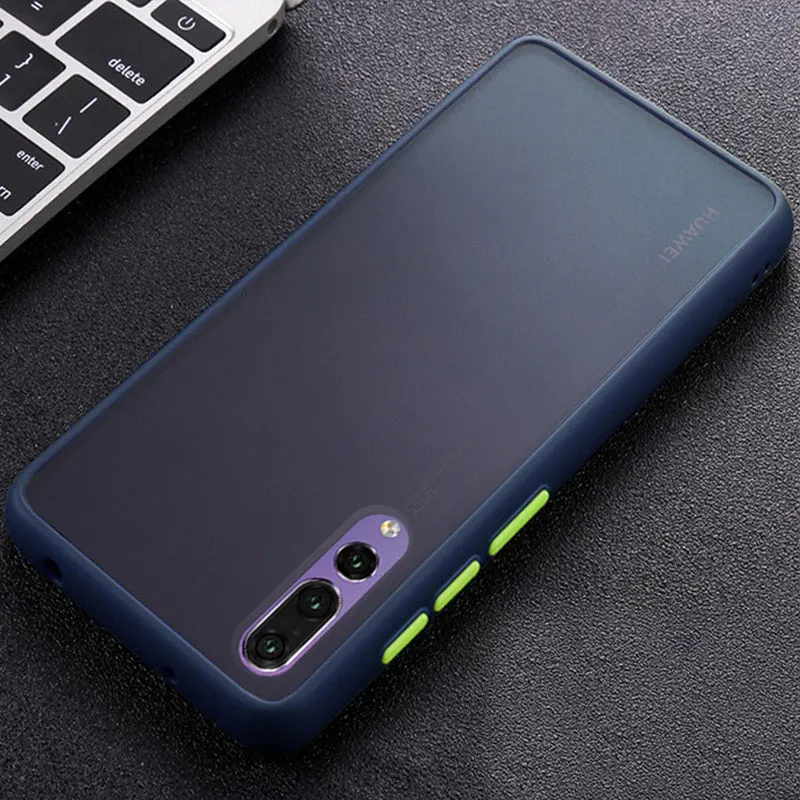 Матовый сенсорный чехол для телефона huawei P20 P30 Pro, противоударный силиконовый чехол для huawei P 30 Pro, чехол P 20 Pro, чехол - Цвет: Blue