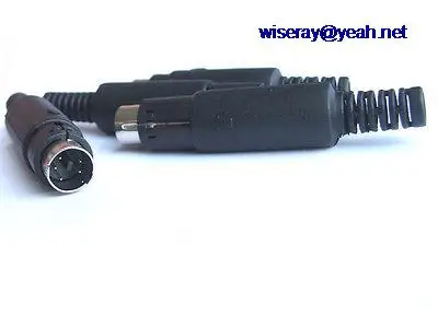

DHL/EMS 100pcs 5 Pin Mini-DIN Male Plug Connector With Plastic Handle Adapters cables DIY-A8