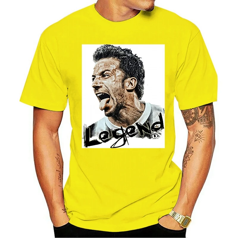 Camiseta Del Piero Legend 2021 para hombre, ropa manga corta de algodón, a la moda|Camisetas| - AliExpress