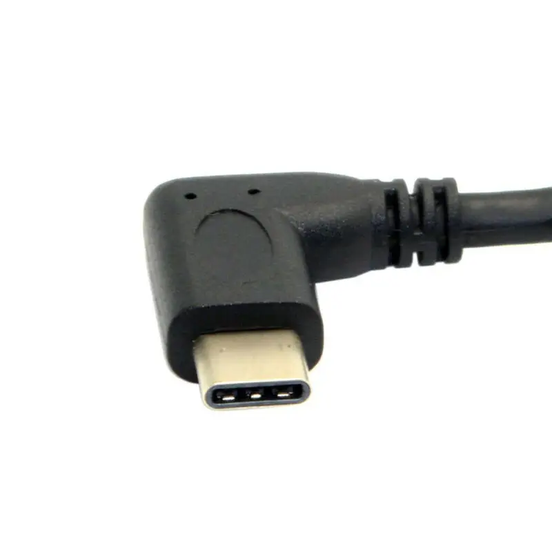 1*90 ° правый угол USB C Тип C папа-мама удлинитель для передачи данных USB-C части кабеля