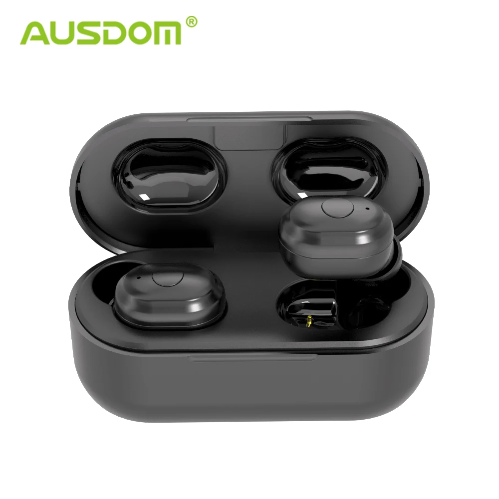 Ausdom Tw01 Tws Wireless Bluetooth Earphone h Playtime Cvc8 0 Noise Cancelling 8mm Speaker Wireless Headset With Dual Mic Bluetooth Earphones Headphones Aliexpress