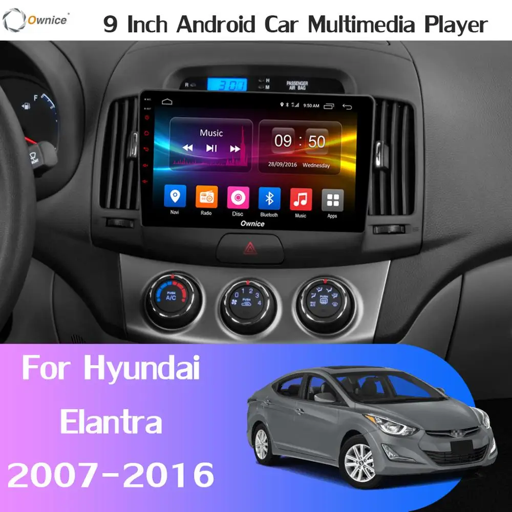 Sale 360° Panoramic 4G WiFi Android 9.0 8Core 4G+64G Car Multimedia Player for Hyundai Elantra 2007-2016 GPS Radio DSP SPDIF CarPlay 1