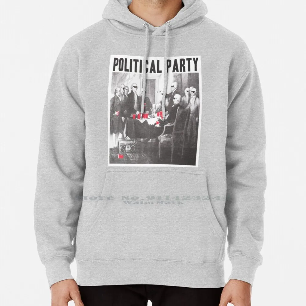 

Political Party Shades & Red Cups Hoodie Sweater 6xl Cotton Funny Political Party Government Cups Shades President Women