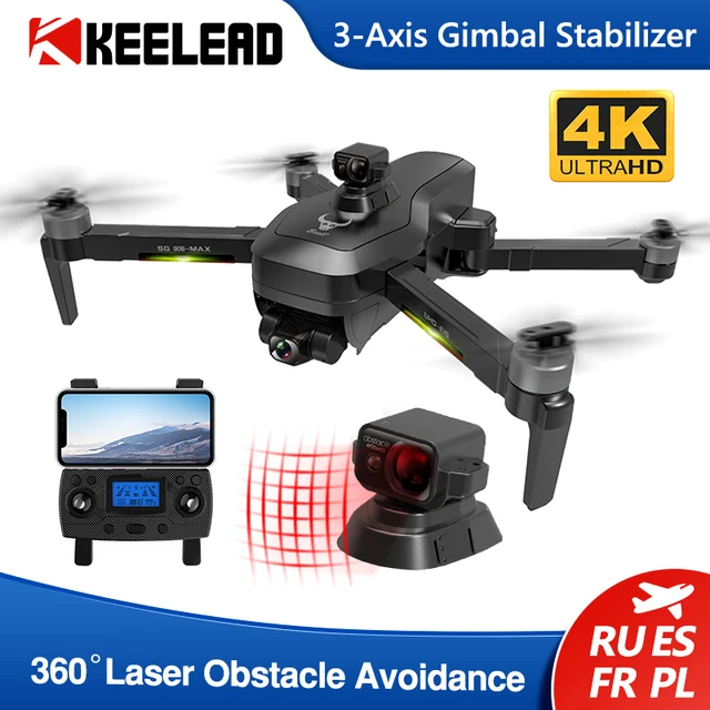 KEELEAD SG906 MAX SG906 Pro Pro2 Drone กล้อง HD Professional GPS 4K 5G WIFI 3แกน anti Shake Gimbal Quadcopter RC Dron