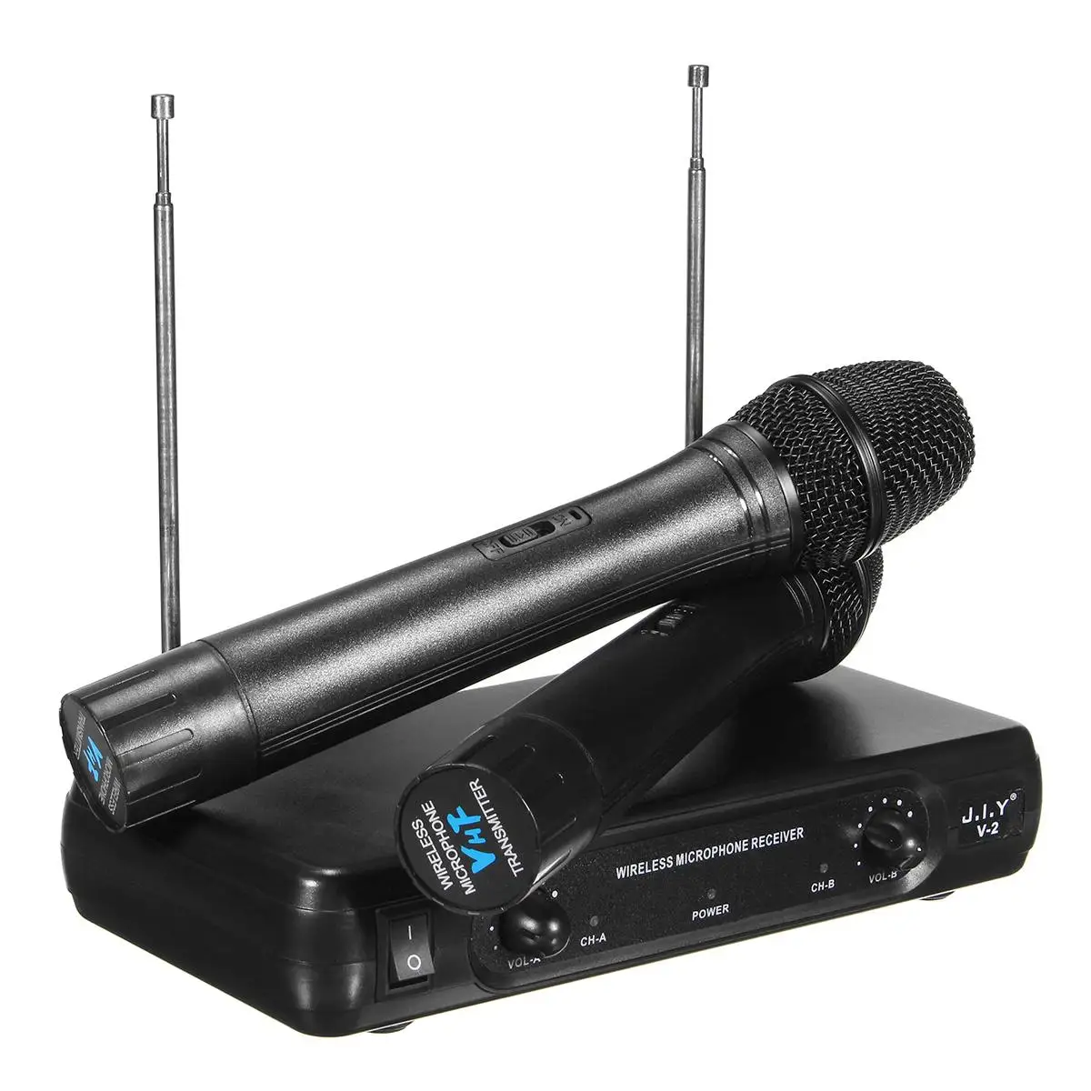 

Dual Professional Wireless Microphone System Cordless Microphone Speaker Handheld Microphone Karaoke Mic Music Player