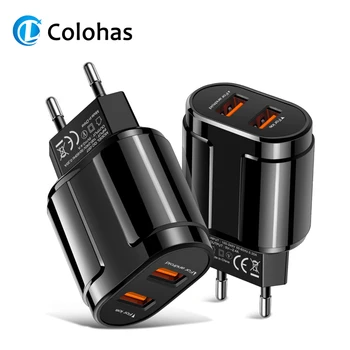 

Quick Charge QC3.0 Dual USB US EU UK Fast Charger mobile phone charger Wall USB Charger Adapter for iPhone Samsung Xiaomi Huawei