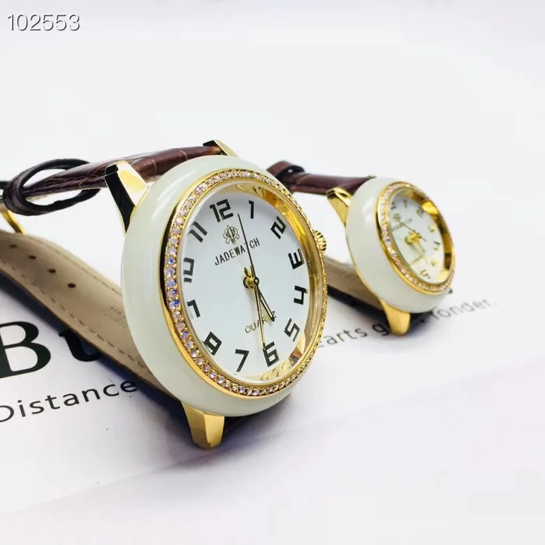 

New Jade Couple Watch Women Clock jade Men's watches Jades machinery automatic hollow top creative personality luxury Ms watches