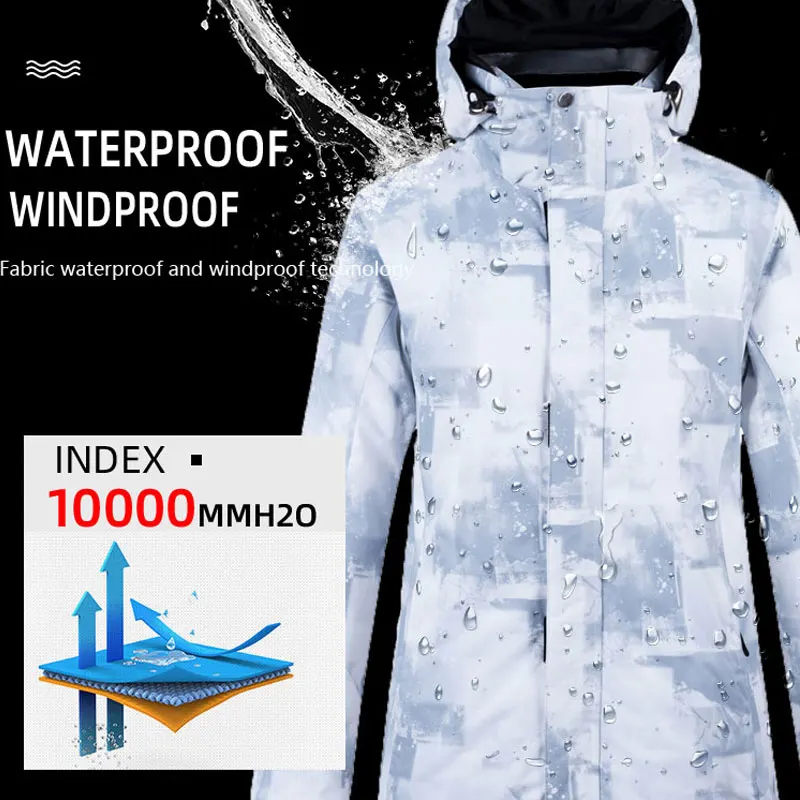 SAENSHING, Женская лыжная куртка, зимняя, теплая, зимняя, водонепроницаемая, Winderproof 10 K, лыжная куртка, сноуборд, женская одежда