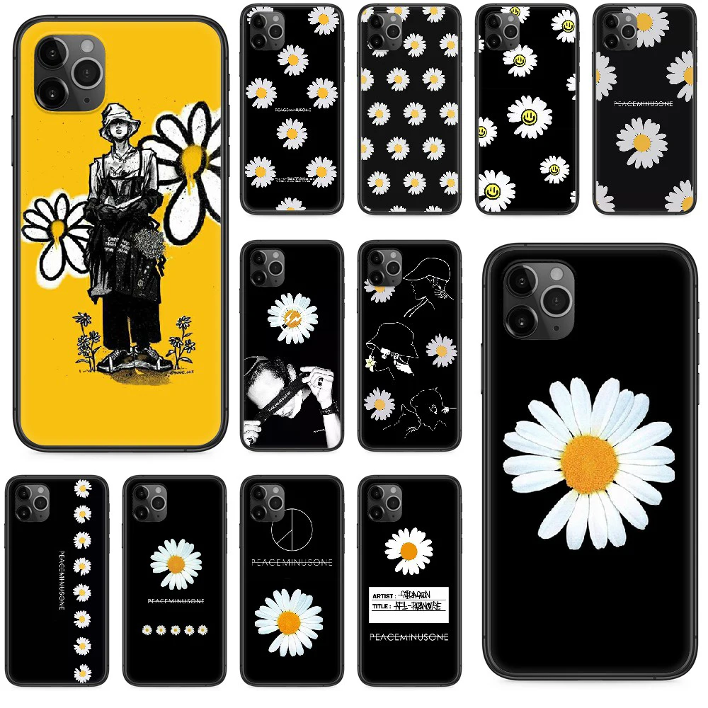 Чехол для телефона G dragon peaceminusone flower iphone 4 4s 5 5S SE 5C 6 6S 7 8 plus X XS XR 11 PRO MAX 2020 black back pretty |